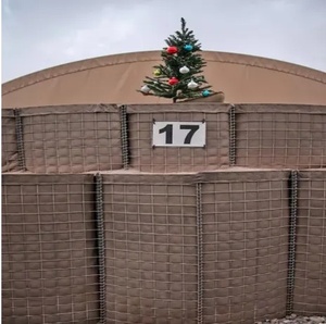 Nhiệm vụ nặng nề vải lót ráp dây lưới container hàng rào phòng thủ cho kiểm soát lũ công sự hàn được sử dụng - Product Image 4