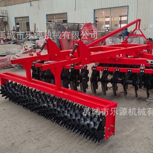 Arado de Discos para Cultivo Agrícola, de 2 Filas, Rojo, Montado en Tractor, con Profundidad Ajustable - Product Image 3