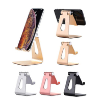 Support universel pliable en métal à cellules flexibles portable réglable en aluminium de qualité supérieure pour téléphone portable