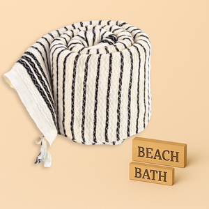 100% Eco-Friendly Practical Soft Turkish Hammam Peshtemal Comfortable Quick Dry Striped Breathable Design Raw Cotton Beach <b>Towel</b> - Product Image 1