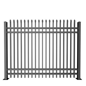 Barrières de clôture <span class=keywords><strong>en</strong></span> <span class=keywords><strong>fer</strong></span> de style méditerrané<span class=keywords><strong>en</strong></span> moderne, 1,80 m, noircies, embellissements de jardin, anti-escalade, sécurité domestique - Product Image 1