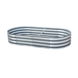 Lit de jardin surélevé galvanisé pour <span class=keywords><strong>l</strong></span>égumes Jardinière surélevée en métal - Product Image 1