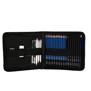 Conjunto de desenho de carvão vegetal profissional, 28 peças - Product Image 1