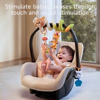 Tumama enfants en peluche doux hochets jouet mignon ours bébé poussette suspendu hochet jouet nouveau-né activité bébé landau animaux spirale jouets