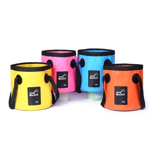 Seau de stockage d'<span class=keywords><strong>eau</strong></span> pliable et étanche, sac portable, adapté pour le camping, la pêche, les pique-niques, le nettoyage domestique - Product Image 6