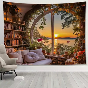 <span class=keywords><strong>Tapisserie</strong></span>/Toile de fond de style nordique pour tête de lit de chambre ou mur décoratif - Product Image 3