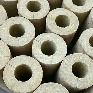 Mineral Common Size Stock Rock Insulation Plate Lana De Stanca Stone Wool Pipe