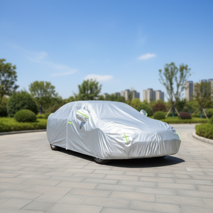 Housse de voiture multicouche imperméable toutes saisons. Housse extérieure complète pour automobiles, berlines, SUV, protection contre la pluie et le <span class=keywords><strong>soleil</strong></span>. - Product Image 6