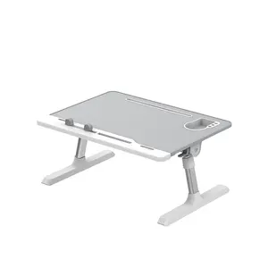 tepsiler masası Suppliers-Çalışma yazma kanepe kanepe kat taşınabilir dizüstü masa yatak tepsisi dizüstü bilgisayar masası taşınabilir tur masaları PU deri masa