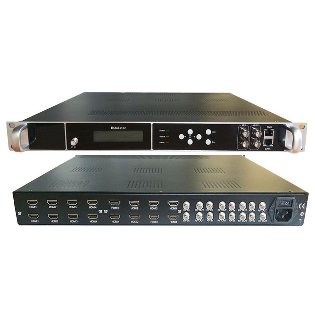 Digital Encoder Modulator for Input FTA DVB-S2/DVB-C/DVB-T/ATSC/ISDBT Tuner RF/ASI/IP Output Multiplexing Support High