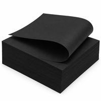 Papier d'art écologique noir A3/A4 8K/4K épais, simple face, 10 feuilles pour la création de cartes DIY, le dessin, l'artisanat, la décoration intérieure, l'art fait main