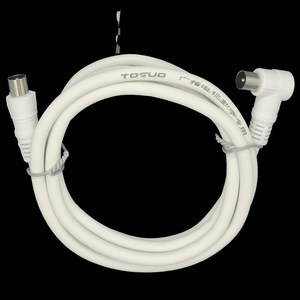 Câble de connexion TV Tongshuo 1,5 m, fil en acier plaqué cuivre blanc, utilisation pour antenne audio-vidéo - Product Image 3