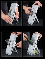 Sûr Mandoline Trancheuse Multifonctionnel Hachoir Panier De Vidange Alimentaire Plastique ABS Commercial Manuel Coupe-Légumes