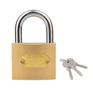 Candado de Latón Huan de 40 mm, Rectangular, con Cierre de Palanca Única, Impermeable, para Seguridad en Puertas de Armarios del Hogar - Product Image 1