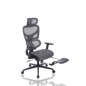 Modern Design Ergonomic Office Chair with Full Mesh Headrest & <b>Footrest</b> Comfortable Office Furniture - Product Image 5