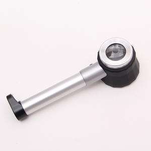 يده 30 مرة ملعقة نوع أنبوب ستة LED فحص المال ضوء معدني مكبرة الزجاج - Product Image 4