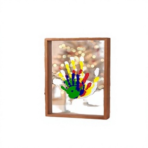 Marco de Fotos A4 Moderno de Madera Transparente, Kit de Huellas para Parejas y Familias, Impresión UV, Manualidades DIY, Recuerdo, Regalo de FWE - Product Image 4