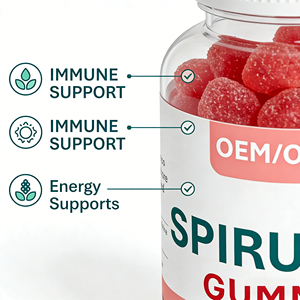 Organic spirulina powder Antioxidant Boost Immunity Spirulina Gummies for Adults Men Women Health Care Vitamins <b>Gummy</b> <b>Candy</b> - Product Image 5