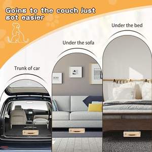 מתכווננת mdf ו אורן כלב עץ אורן עבור כלבים קטנים מחצלת מתיחה עבור מיטת בית לחיות מחמד מסוגנן עבור סלון - Product Image 4