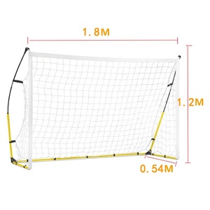 ฟุตบอลเทรนเนอร์แบบพกพาฟุตบอลยิงเล่นเป้าหมายสุทธิสำหรับอายุ6 ~ 20ปีกรอบที่แข็งแกร่งบวกทนทานตาข่าย - Product Image 2