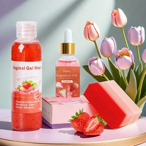 <span class=keywords><strong>Gel</strong></span> de Lavado Íntimo Femenino para la Zona del Bikini, Producto Yoni, con Aroma a Fresa, Rosa, Melocotón y Lavanda, Aceite Detox Vaginal, Jabón en Barra - Product Image 1