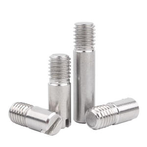 Perni Cilindrici Scanalati M2 M3 M4 M5 M6 <span class=keywords><strong>M8</strong></span> M10 in <span class=keywords><strong>Acciaio</strong></span> Inox 304, Bulloni a Passo, Viti con Filettatura Esterna, Perni di Posizionamento - Product Image 1