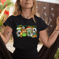 Transferts DTF personnalisés pour équipes de football, designs prêts à être pressés sur t-shirts