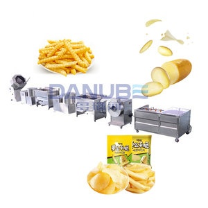 Línea de Producción de Papas Fritas a Pequeña Escala con Máquina Lavadora y Cortadora, Máquina para Hacer Papas Fritas Crujientes - Product Image 1