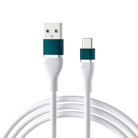 Kabel USB Pengisian Cepat 3A Tipe-C Terbaru 2026 untuk IOS & Earphone, Kabel Nilon TPE TPU Terjalin dengan Konduktor Tembaga Murni dan Kepala Logam