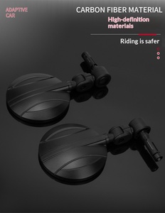 Rétroviseurs de moto à extrémité de guidon ronds, rotatifs à 360 degrés, à brancher sur le guidon, pour scooter et vélo électrique - Product Image 4