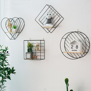 Demir duvar rafı organizatör tutucu Modern oturma odası dekor raflar Metal duvar ekranı raflar yüzer Metal depolama raf - Product Image 5