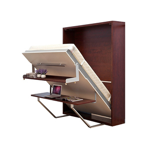 Space Saving Home Furniture White Color Murphy Wall Bed with <strong>Folding</strong> <strong>Desk</strong> - Product Image 5