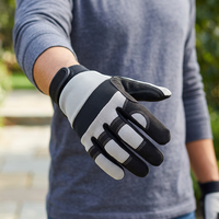 Gants de travail multi-usages HAIYI, protection UV, dos en maille respirante, paume antidérapante, doigts renforcés, crochet