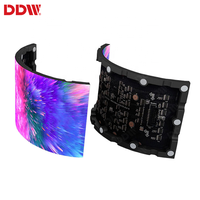 Panel LED Flexible Magnético de Mantenimiento Frontal Personalizado, Módulo LED Flexible de Alta Definición P1.5-P2.5, Pantalla Cilíndrica Creativa para Tiendas Minoristas y Aeropuertos