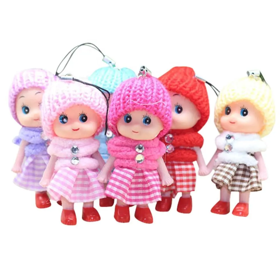 Kids Toys Interactive Baby Dolls Toy Mini Doll For Girls And Boys Reborn Doll Toy Gift For Children Cute Key Small Pendant