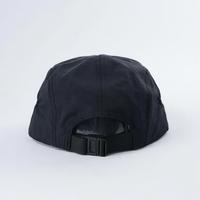 Gorras Campamenteras de Running Negras Sin Estructura con Logo Estampado, Impermeables de Nylon de Alta Calidad, Gorras de 5 Paneles, Gorras Deportivas
