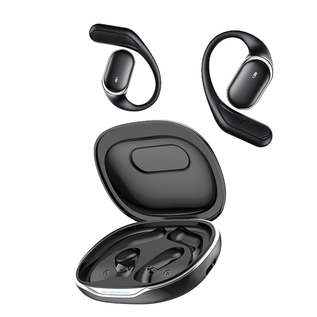 AliSelect Q15 Sport Ear Hook Headphones Wireless Earbuds Digital Display OWS TWS Earphones Mic Game Headset BT sports running