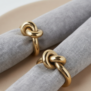 แหวนรองผ้าเช็ดปากโลหะแบบดั้งเดิมที่สวยงาม เหมาะสำหรับงานเลี้ยงฉลองและกิจกรรมทางวัฒนธรรม - Product Image 1