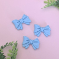 Décorations en résine colorées en forme de nœud de dessin animé, cabochons à dos plat pour scrapbooking, embellissements pour téléphone, accessoires DIY