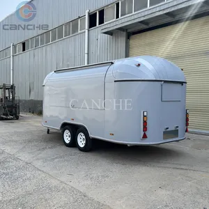 Carrito de Helados y Pizza Móvil, Camión de Comida, Cafetería al Aire Libre, Remolque de Comida con Cocina - Product Image 3