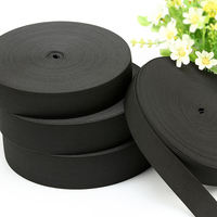 Vente en gros de ruban élastique tricoté noir et blanc de 1.5 à 8cm de large