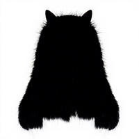 Masque intégral de renard loup transfrontalier pour fête, cosplay, Halloween, carnaval - Accessoire de costume réaliste en mousse PU