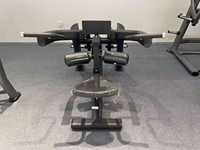 Machine de musculation commerciale robuste et sécurisée pour triceps, dips, press de poitrine et extensions dorsales assises, avec système de charge à disques réglable