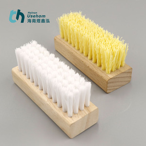 Premium Natural Wooden Shoe Brush with Custom Logo - Multifunctional Laundry &amp; Sneaker Cleaning <strong>Tool</strong> - Product Image 3