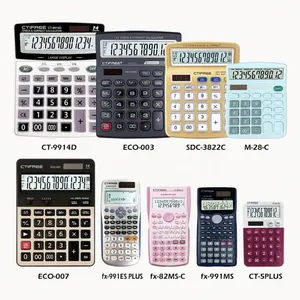 Calculator Calculadora Zakelijk Professioneel Kantoor Suppllie Financiële Desktop Custom Logo Elektronische Zonne-Wetenschappelijke Calculator