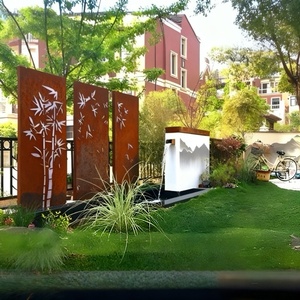 Thiết kế hiện đại phân vùng tường Nhôm laser cắt Màn hình mô hình bảng điều khiển tấm cho ngoài trời trong nhà Divider phòng - Product Image 5