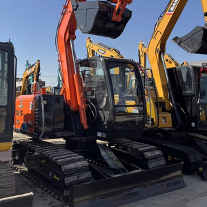 Mini 7 Ton Hitachi ZX70 <b>Second</b> <b>Hand</b> Excavator with Low Working Hours CE/EPA Certified Crawler Type Engine Gearbox Pump PLC Stock - Product Image 1