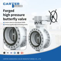Válvula de Mariposa Forjada de Alta Presión de Acero Cromo-Molibdeno con Brida FF, Eléctrica, Triple Excéntrica, para Alta Temperatura en Centrales Eléctricas, API PN100 OEM