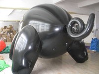 Pig noir gonflable en PVC personnalisé