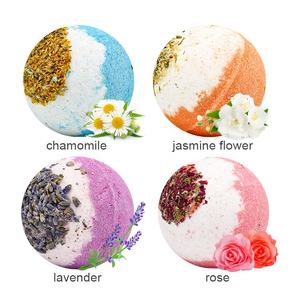 Personnalisé 16 Pcs/Box Échantillon Fourni Fleurs Séchées Pétales Parfumées Rose Lavande Végétalien 100% Naturel Fleur Organique Bombe Effervescents Pour Le Bain - Product Image 4